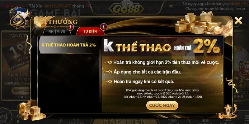 Go88 4 Điểm danh các chương trình khuyến mãi đẳng cấp của thương hiệu Go88